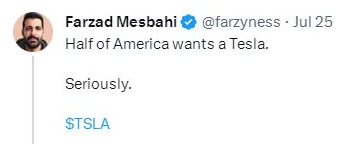 馬斯克回應一半美國人想買特斯拉:負擔能力是限制因素(圖2) 馬斯克回應一半美國人想買特斯拉:負擔能力是限制因素